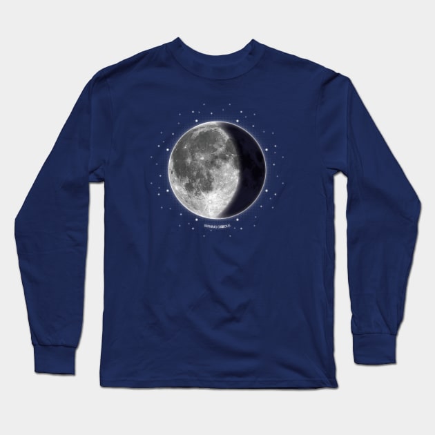 Waning Crescent - Moon Phrases Long Sleeve T-Shirt by meownarchy